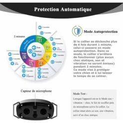 LITZEECollare Antiabbaio Per Cani, Collare Automatico Con 7 Livelli Di Sensibilità, 0-8 Livelli Di Vibrazione, Shock Elettrico E Modalità Suono, Ip67 Resistente All'acqua E Ricaricabile -Cibi per cani in Italia 88937116 3
