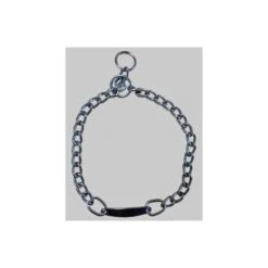 COLLARE PER CANI A STRANGOLO CON PIASTRA IDEAL STAR Mm 30 X Cm 55