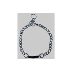 COLLARE PER CANI A STRANGOLO CON PIASTRA IDEAL STAR Mm 35 X Cm 60