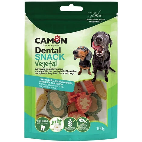 Camon Dental Snack Vegetal Enzyfruits Per Cani Da 100 Gr 3 Camon Dental Snack Vegetal Enzyfruits Per Cani Da 100 Gr