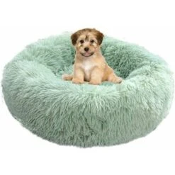 Cibi per cani in Italia 9 Cuccia Per Cani Cuccia Per Gatti Rotonda Cuscino Per Cuccia Per Animali Morbido E Confortevole, Cuscino Per Cani Caldo, Impermeabile, Antiscivolo E Lavabile Adatto A Gatti, Cani Verde Chiaro40