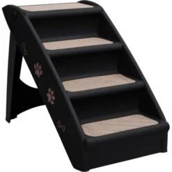 Hommoo Scala Pieghevole Per Cani Nera 62x40x49,5 Cm 8 Hommoo Scala Pieghevole Per Cani Nera 62x40x49,5 Cm -Cibi per cani in Italia 90093642 2