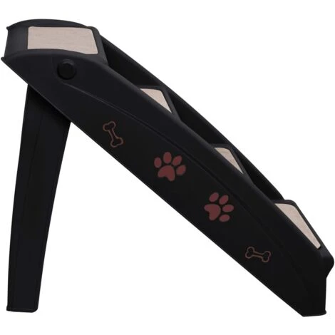 Hommoo Scala Pieghevole Per Cani Nera 62x40x49,5 Cm 6 Hommoo Scala Pieghevole Per Cani Nera 62x40x49,5 Cm - immagine 4
