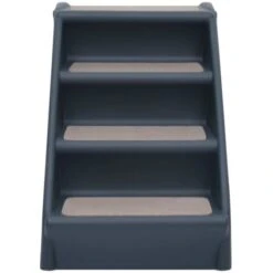 Hommoo Scala Per Cani Pieghevole Con 4 Gradini Grigio Scuro -Cibi per cani in Italia 90094139 3