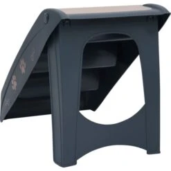 Hommoo Scala Per Cani Pieghevole Con 4 Gradini Grigio Scuro -Cibi per cani in Italia 90094139 5