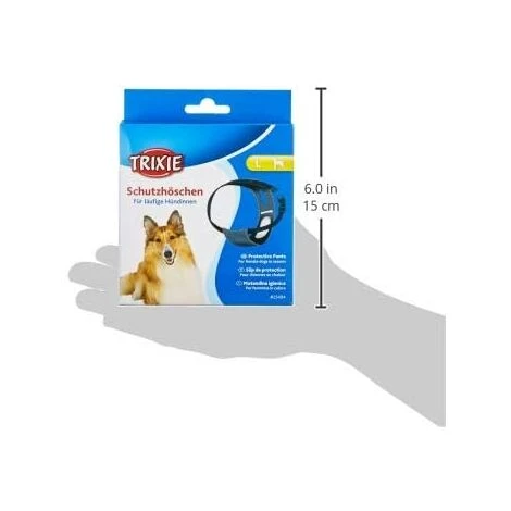 Trixie Pantaloni Per Cani, L, 50-59 Cm, Nero 4 Trixie Pantaloni Per Cani, L, 50-59 Cm, Nero - immagine 2