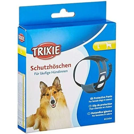 Trixie Pantaloni Per Cani, L, 50-59 Cm, Nero 6 Trixie Pantaloni Per Cani, L, 50-59 Cm, Nero - immagine 4