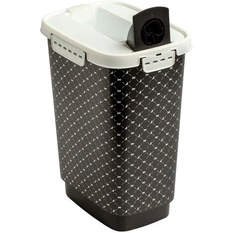 Rotho MyPet Cody Contenitore Per Alimenti Per Animali Domestici 10l Con Coperchio, Plastica Alimentare Senza BPA (PP), Nero, 10l (24,3 X 17,9 X 32,2 Cm) 3 Rotho MyPet Cody Contenitore Per Alimenti Per Animali Domestici 10l Con Coperchio, Plastica Alimentare Senza BPA (PP), Nero, 10l (24,3 X 17,9 X 32,2 Cm)