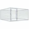 VIDAXL Recinto Per Cani Da Esterno In Acciaio Zincato 2x2x1 M -Cibi per cani in Italia 90935350 1