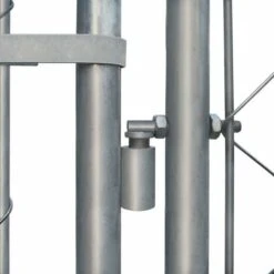 VIDAXL Recinto Per Cani Da Esterno In Acciaio Zincato 2x2x1 M -Cibi per cani in Italia 90935350 4