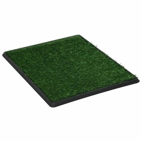 VIDAXL Tappetino Igienico Cani Con Erba Sintetica Verde 64x51x3 Cm Wc 4 VIDAXL Tappetino Igienico Cani Con Erba Sintetica Verde 64x51x3 Cm Wc - immagine 2