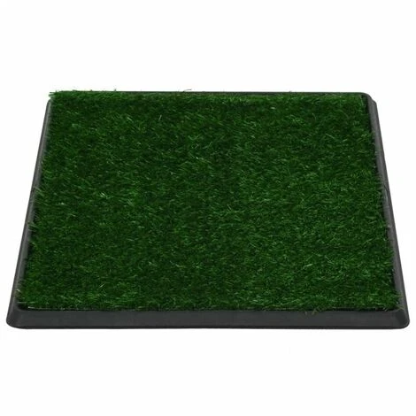 VIDAXL Tappetino Igienico Cani Con Erba Sintetica Verde 64x51x3 Cm Wc 5 VIDAXL Tappetino Igienico Cani Con Erba Sintetica Verde 64x51x3 Cm Wc - immagine 3