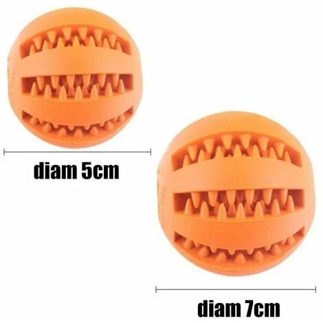 Palla Giocattolo Interattiva Per La Pulizia Dei Denti Del Cane, Palla Da Masticare In Gomma IQ Palla Da Allenamento Puzzle Giocattolo Per Cane Gatto (7 Cm, Arancione) 5 Palla Giocattolo Interattiva Per La Pulizia Dei Denti Del Cane, Palla Da Masticare In Gomma IQ Palla Da Allenamento Puzzle Giocattolo Per Cane Gatto (7 Cm, Arancione) - immagine 3