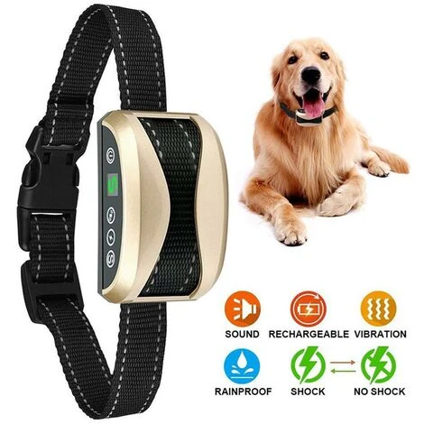 Collare Antiabbaio Per Cani - 3 Modalità Batteria Ricaricabile Automatica IP65 Cinturino Riflettente Regolabile Per Cani Di Piccola Taglia 3 Collare Antiabbaio Per Cani - 3 Modalità Batteria Ricaricabile Automatica IP65 Cinturino Riflettente Regolabile Per Cani Di Piccola Taglia