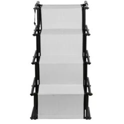 WYCTIN®Scala Pieghevole Per Cani Acciaio Inox + Tessuto Oxford Dimensioni 1017647cm Grigio Chiaro -Cibi per cani in Italia 91650372 4