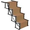Scala Pieghevole Per Cani Acciaio Inox + Panno Oxford Dimensioni 1017647cm Marrone -Cibi per cani in Italia 91650390 1