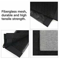 Barriera Magica Per Animali Domestici, Recinzione Di Sicurezza Per Animali Domestici, Recinzione Magica In Rete Pieghevole Portatile, Recinzione Di Sicurezza Per Bambini 110x72cm-Nero -Cibi per cani in Italia 91727668 5