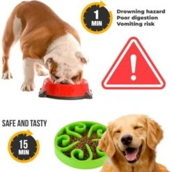 Ciotola Anti Golosità Per Cani O Gatti, Vassoio Interattivo Per Evitare L'ansia, Per Animali Di Piccola, Media E Grande Taglia (verde) -Cibi per cani in Italia 91850262 2