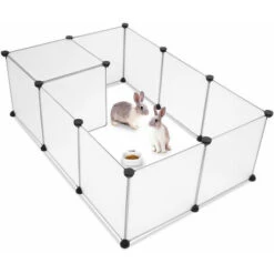 Grande Corsa Di Plastica Portatile Per Piccoli Animali Traslucido Corsa Di 12 - 3535 Cm Ogni Tenda A Gabbia Per Cani -Cibi per cani in Italia 92045353 4