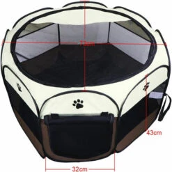 Box Portatile Pieghevole Per Animali Domestici 8 Pannelli Recinzione Pieghevole In Tessuto Oxford Per Cani Tenda Per Animali Domestici Morbida Per Piccoli Animali -Cibi per cani in Italia 92045596 3