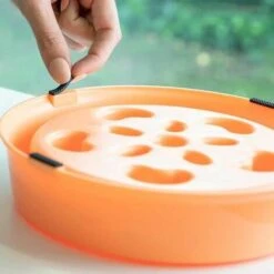 None Ciotola Arancione Anti Bulimia 20,5 X 5 Cm -Cibi per cani in Italia 92956930 2