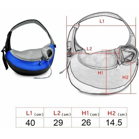 None Borsa Per Animali Blu 4 None Borsa Per Animali Blu - immagine 2