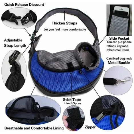 None Borsa Per Animali Blu 5 None Borsa Per Animali Blu - immagine 3