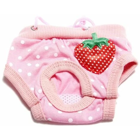 None Pannolino Per Cani, Intimo Carino Stampa Fragola, Mutandine Fisiologiche S 3 None Pannolino Per Cani, Intimo Carino Stampa Fragola, Mutandine Fisiologiche S