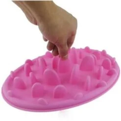None Ciotola Per Cani In Plastica Anti Soffocamento Ad Alimentazione Lenta Per Mangiare Cucciolo Gatto Rosa 1 Pz -Cibi per cani in Italia 93111417 3