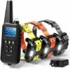 Collare Da Addestramento Per Cani Da 800 Metri, Collare Per Cani Da Addestramento Remoto Impermeabile Con 99 Livelli Di Urti E Vibrazioni E Luce LED, Ricaricabile (3 Ricevitori)