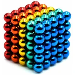 5mm 125 PCS 5 Colori Palline Magnetiche Magneti Giocattolo Da Ufficio Scultura Magnetica Backyballs Regalo Per Lo Sviluppo Intellettuale Sollievo Dallo Stress Per Bambini Di 10 Anni