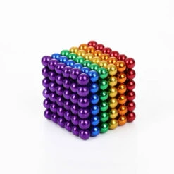 5mm 216PCS Colore Sfera Magnetica Bucky Ball Sfera Magnetica Cubo Di Rubik Magnetico Adatto A Bambini Di Età Superiore A 10 Anni-6 Colori (Scatola D'Acciaio)