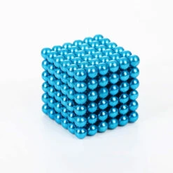5mm 216pcs Colore Sfera Magnetica Bucky Ball Sfera Magnetica Cubo Di Rubik Magnetico Adatto A Bambini Di Età Superiore A 10 Anni- Blu Acqua (Scatola Di Ferro)