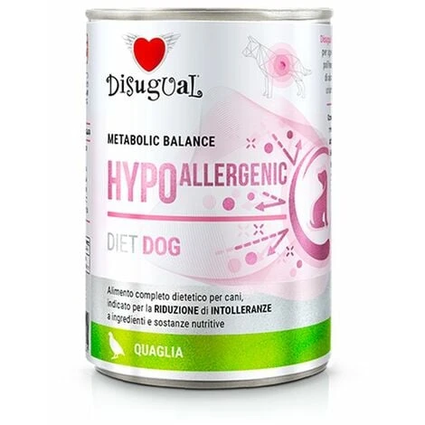 Disugual Cane Dieta Hypoallergenic 400gr Quaglia 3 Disugual Cane Dieta Hypoallergenic 400gr Quaglia