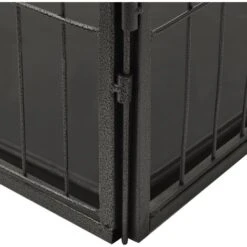 Nova Box Per Cuccioli In Acciaio Nero Con Porta Battente Varie Dimensioni Dimensioni: 123 X 77,5 X 74,5 Cm -Cibi per cani in Italia 94024890 5