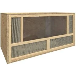 Nova Terrario In Legno Multistrato 80x40x40 Cm Marrone Dimensioni: 80 X 40 X 40 Cm