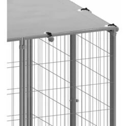 Nova Recinto Gabbia Per Cani Argento In Acciaio Resistente Varie Dimensioni Dimensioni: 6.05 M² -Cibi per cani in Italia 94026224 5