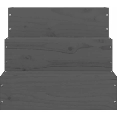 Nova Scala Per Animali In Legno Massello Di Pino 40x37,5x35 Cm Vari Colori Colore: Grigio 6 Nova Scala Per Animali In Legno Massello Di Pino 40x37,5x35 Cm Vari Colori Colore: Grigio - immagine 4