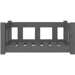 Nova Cuccia Per Cani In Legno Massello Di Pino Resistente 65,5x50,5x28 Cm Vari Colori Colore: Grigio -Cibi per cani in Italia 94027477 4