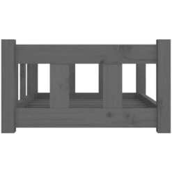 Nova Cuccia Per Cani In Legno Massello Di Pino Resistente 65,5x50,5x28 Cm Vari Colori Colore: Grigio -Cibi per cani in Italia 94027477 5