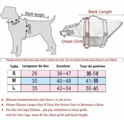 Giubbotto Di Salvataggio Estivo Per Cani Animali Domestici Nuoto Vestiti Riflettenti Abbigliamento Per Cani Di Sicurezza Giubbotto Di Salvataggio Per Cani Cucciolo Bulldog Francese Pug Costumi Da Bagn -Cibi per cani in Italia 94163860 4