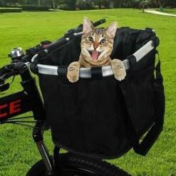 Cestino Per Bici Cestino Per Cani Pieghevole Staccabile, Con Cestello Per Manubrio Bici Regolabile A Sgancio Rapido Facile Da Installare - -Cibi per cani in Italia 94169651 3