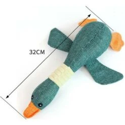 Pc Fleece Dog Toys Puppy Pet Screaming Wild Chicken Sounding Toy Chew Duck Big Dog Toys -Cibi per cani in Italia 94286649 4