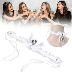 Collana Con Campanella Di Garza Sexy Carina Collana Di San Valentino Collana Per Ragazza In Puro Stile Di Lussuria Per Feste In Maschera Di Halloween (bianca) -Cibi per cani in Italia 94290432 4