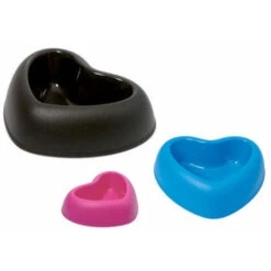 Ciotola Plastica Cane A Forma Di Cuore Grande Colore Principale: Rosso