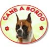 Adesivo Vetrofania Cane A Bordo Boxer -Cibi per cani in Italia 9434935 1