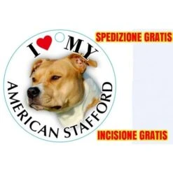 Medaglietta Per Cane American Spedizione E Incisione Gratis