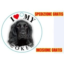 Medaglietta Per Cane Coker Spedizione E Incisione Gratis
