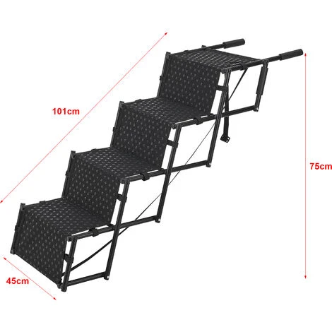 Nova Scaletta A 4 Gradini Per Cani Pieghevole Idrorepellente Supporto Fino A 55 Kg 7 Nova Scaletta A 4 Gradini Per Cani Pieghevole Idrorepellente Supporto Fino A 55 Kg - immagine 5