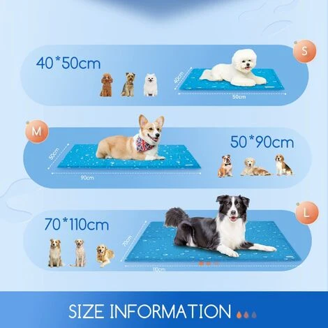 TAPPETINO REFRIGERANTE GEL PER CANI NOBLEZA GATTI ANIMALI DOMESTICI NON TOSSICO - Misure: S L50L40cm 6 TAPPETINO REFRIGERANTE GEL PER CANI NOBLEZA GATTI ANIMALI DOMESTICI NON TOSSICO - Misure: S L50L40cm - immagine 4